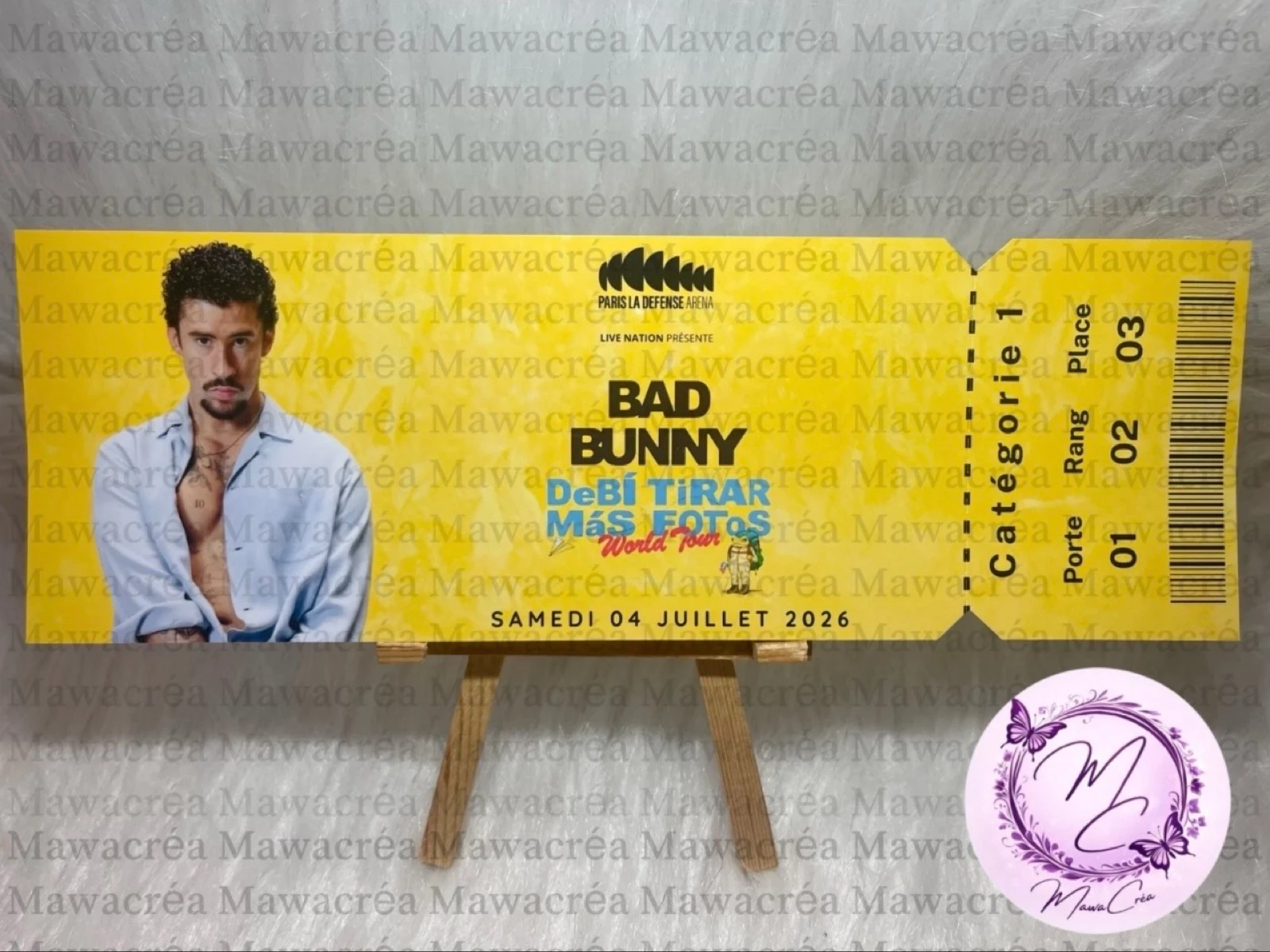 Ticket souvenir Bad Bunny 